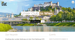 Desktop Screenshot of clubsalzburg.at